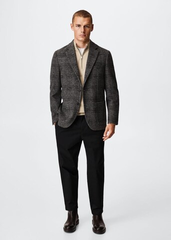 MANGO MAN Slim fit Suit Jacket 'Molina' in Grey