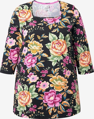 T-shirt Ulla Popken en noir : devant