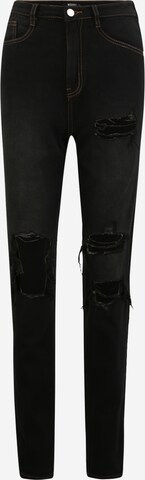 Skinny Jeans 'RIOT' de la Missguided Tall pe negru: față