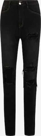 Skinny Jeans 'RIOT' di Missguided Tall in nero: frontale