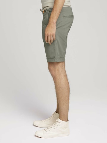 TOM TAILOR DENIMregular Chino hlače - zelena boja