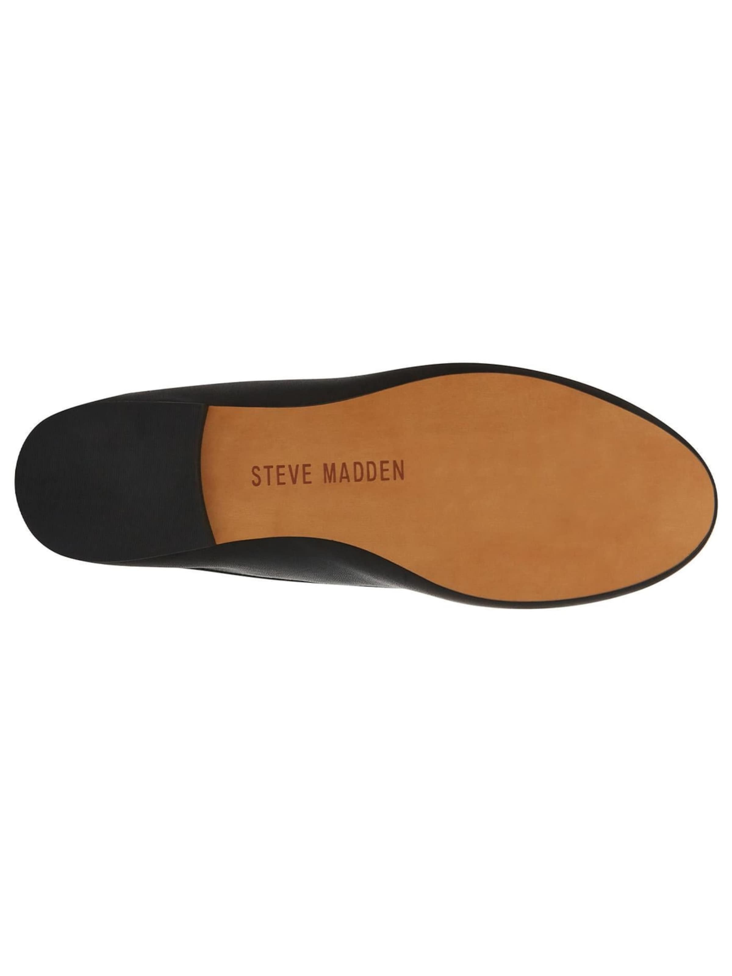 Mocassino 'Bellami Black Leather Sheep Nappa Loafer Shoes' di STEVE MADDEN in nero