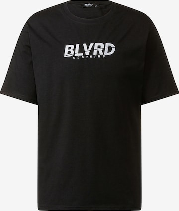 blvrd-clothing Shirt 'Drop Tee' in Black: front