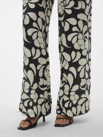 VERO MODA Wide leg Broek 'GAJA' in Zwart