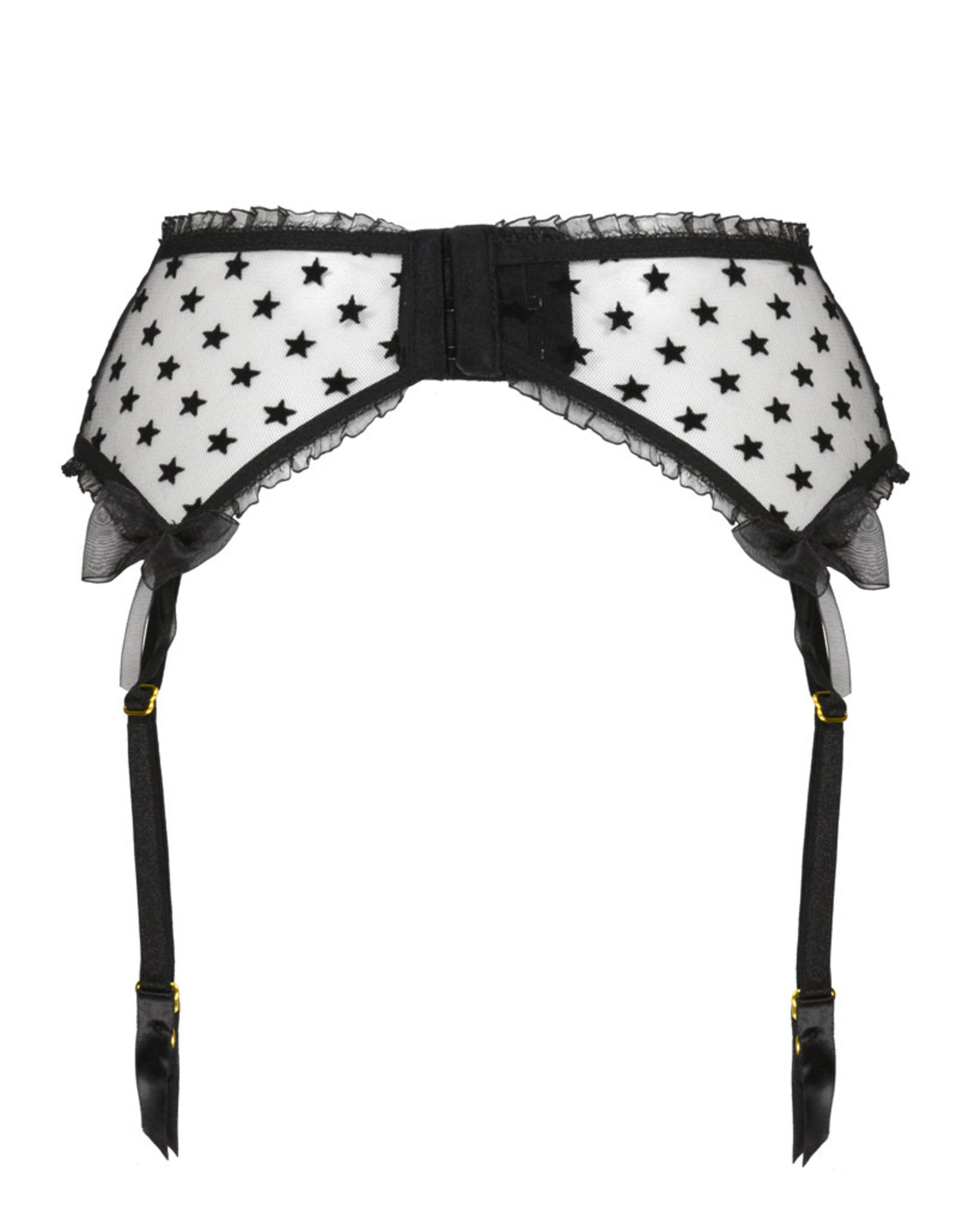 WHITE RVBBIT Strumpfhalter in Schwarz