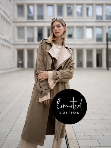 ABOUT YOU Limited Between-seasons coat 'Justine' in Beige: front