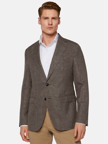 Boggi Milano Regular fit Suit Jacket in Brown: front