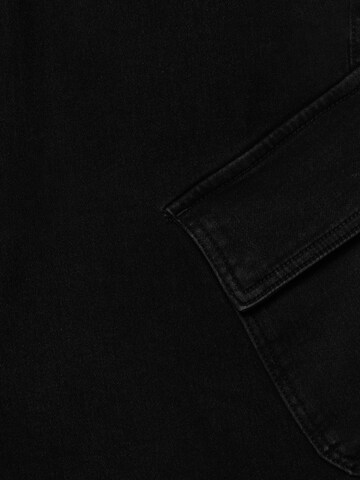 Loosefit Jeans cargo Pull&Bear en noir