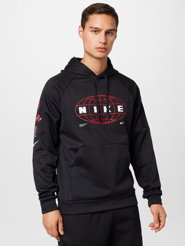 NIKE Sports sweatshirt in Black: front