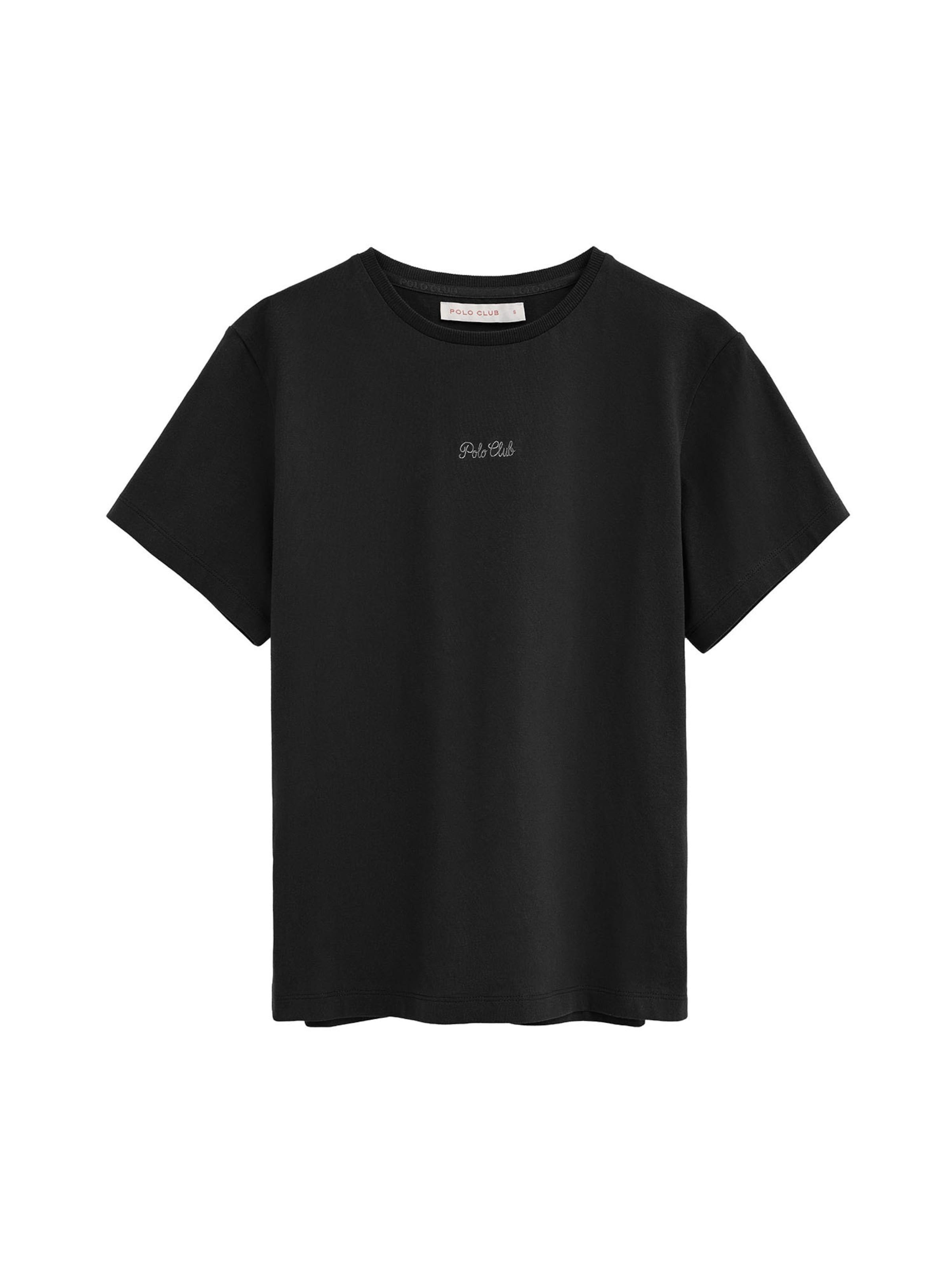 Polo Club T-Shirt 'Clara' in Schwarz: Vorderseite