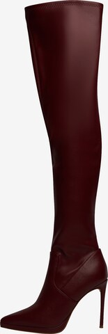 STEVE MADDEN Overknee laarzen in Rood