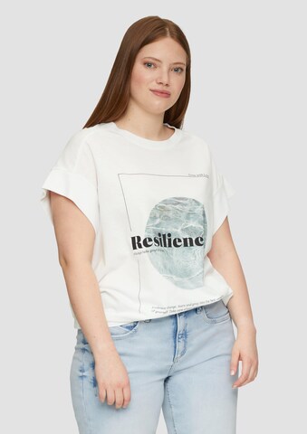 QS Shirt in Wit: voorkant