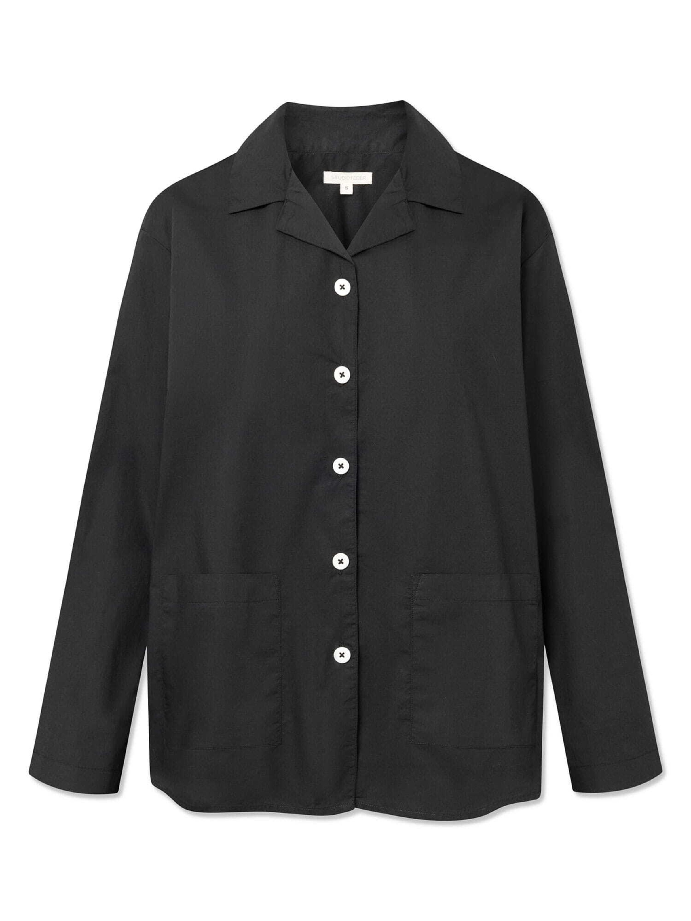 Chemisier STUDIO FEDER en noir : devant
