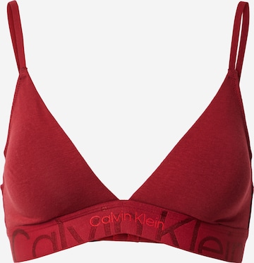 Calvin Klein Underwear Сутиен с триъгълни чашки Сутиен в червено: отпред
