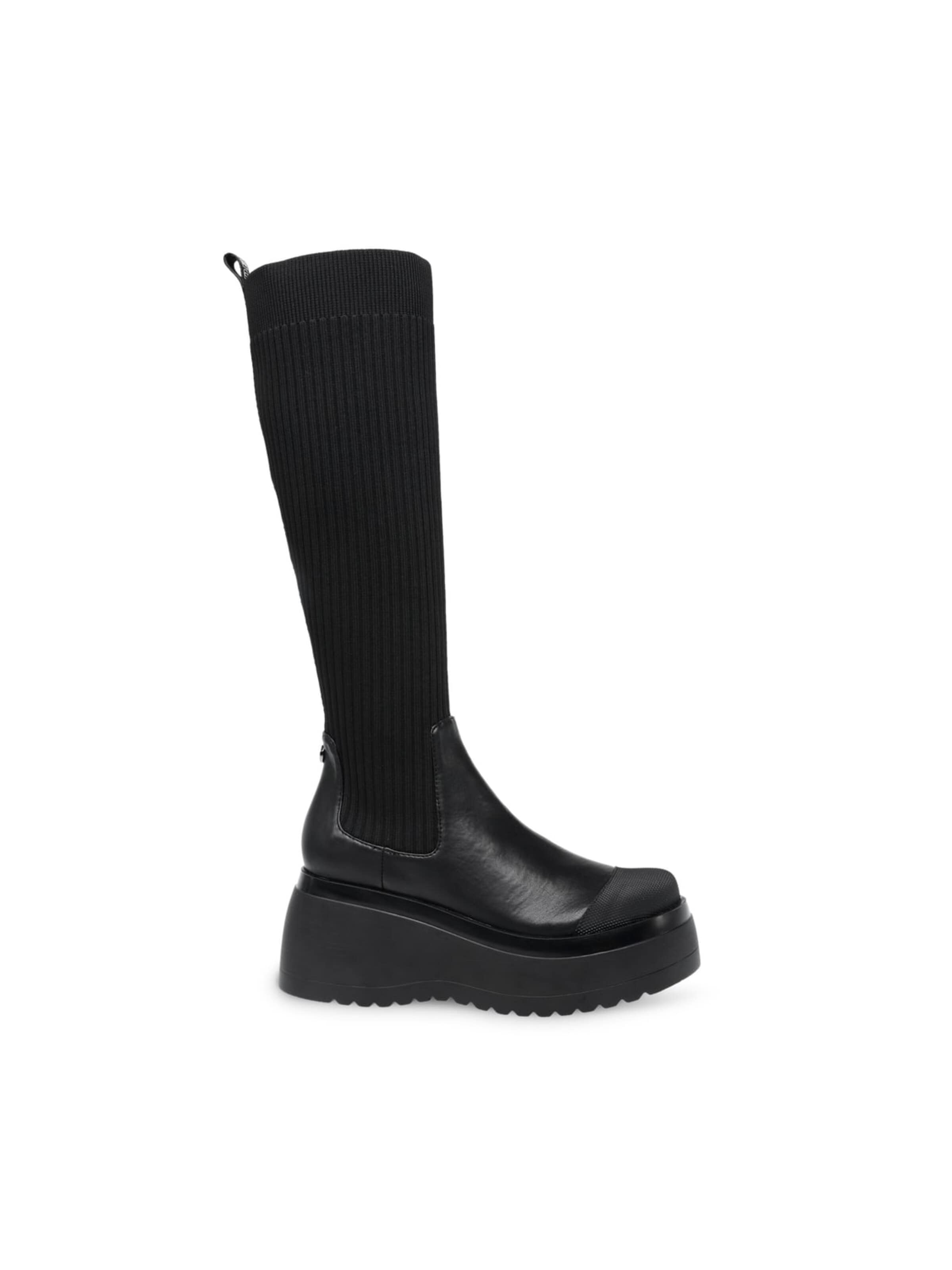 STEVE MADDEN Bottes 'DAGGET BLACK' en 37 en noir, Vue avec produit