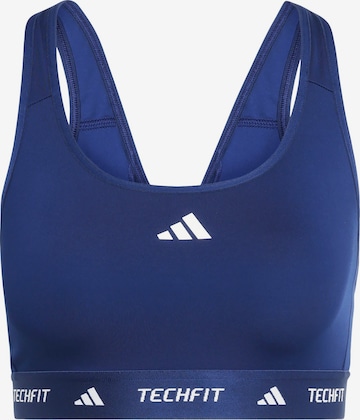 ADIDAS PERFORMANCE Sport-BH in Blau: Vorderseite