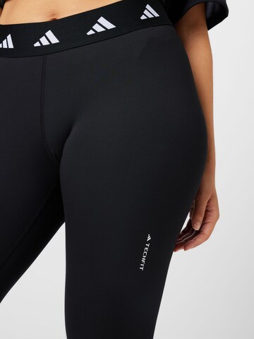 Skinny Pantaloni sportivi 'Techfit ' di ADIDAS PERFORMANCE in nero