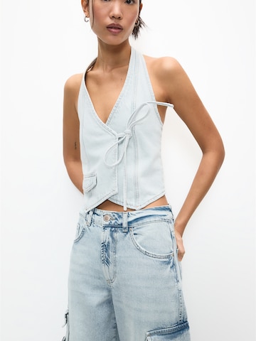 Pull&Bear Loosefit Jeans in Blau