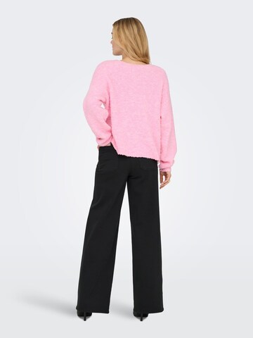 JDY Sweater 'JDYBitten' in Pink