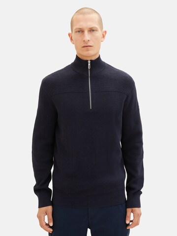 TOM TAILOR Sweater in Blue: front