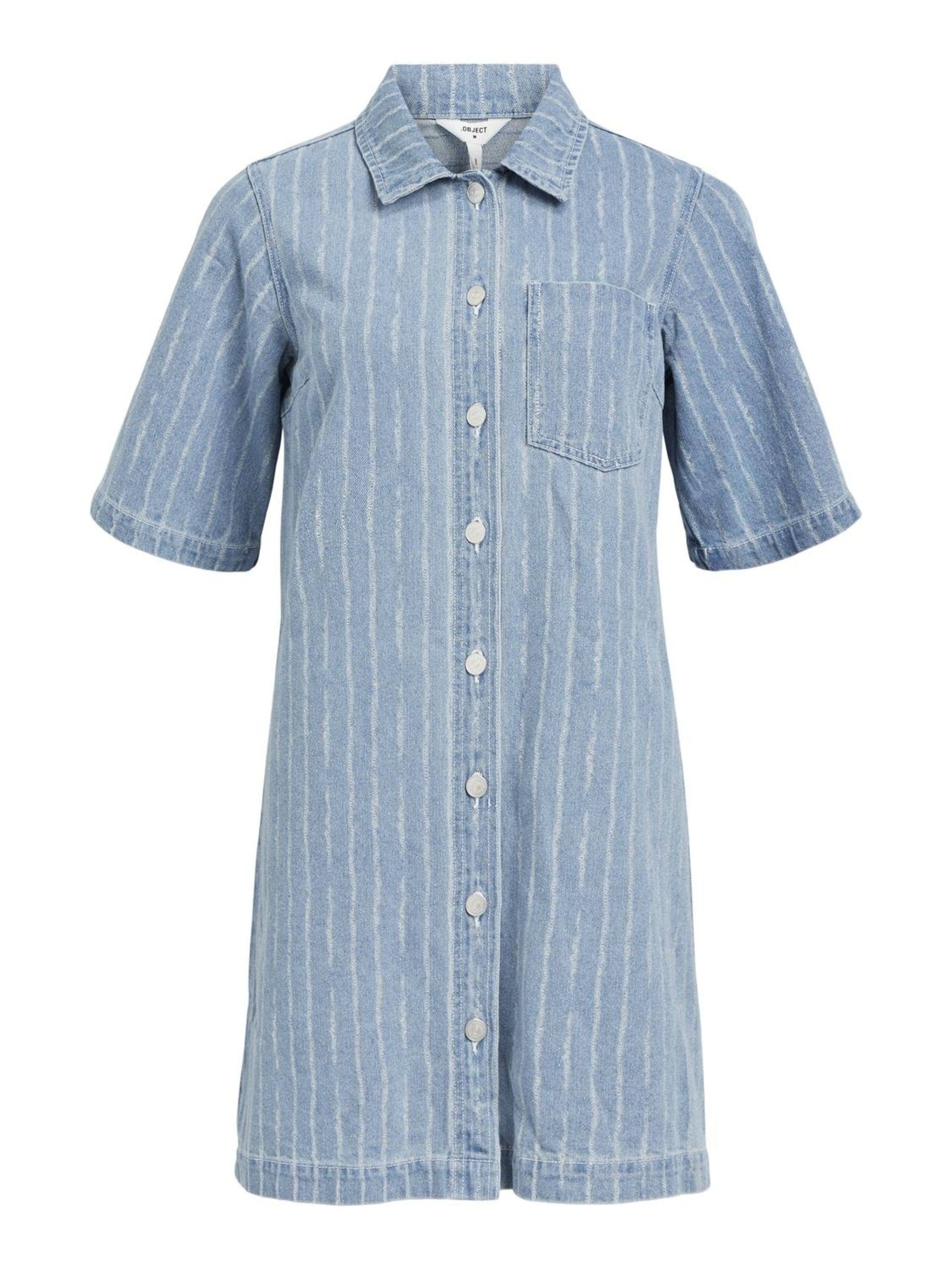 OBJECT Shirt dress 'Sali' in Blue: front