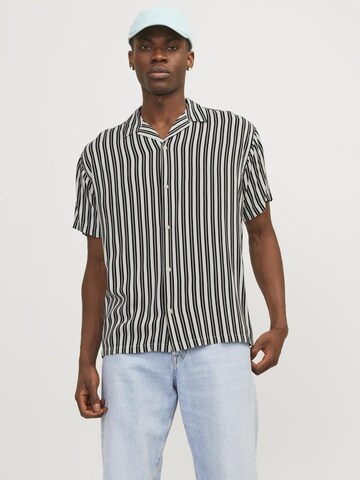 JACK & JONES - Comfort Fit Camisa 'Luke Aruba' em branco