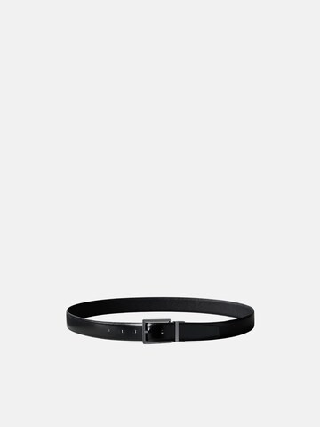 Calvin Klein Riem 'CALVIN KLEIN SQUARE BUKLE 32MM REV/ADJ CINTURA' in Zwart