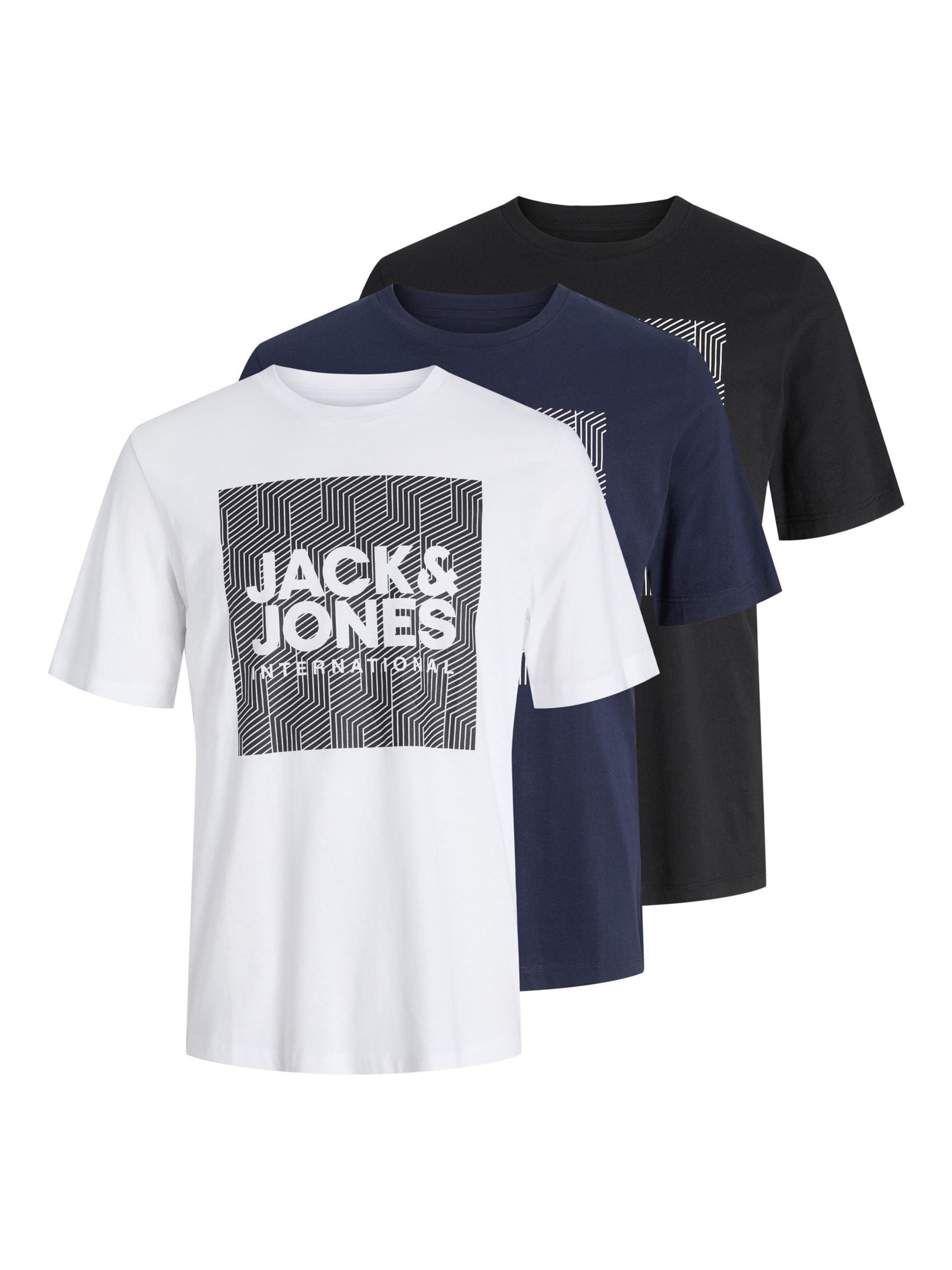JACK & JONES Shirt in Marine blue / Black / White, Item view