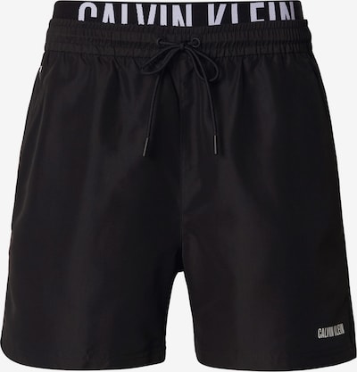 Calvin Klein Swimwear Uimashortsit 'Intense Power' värissä musta / valkoinen, Tuotenäkymä