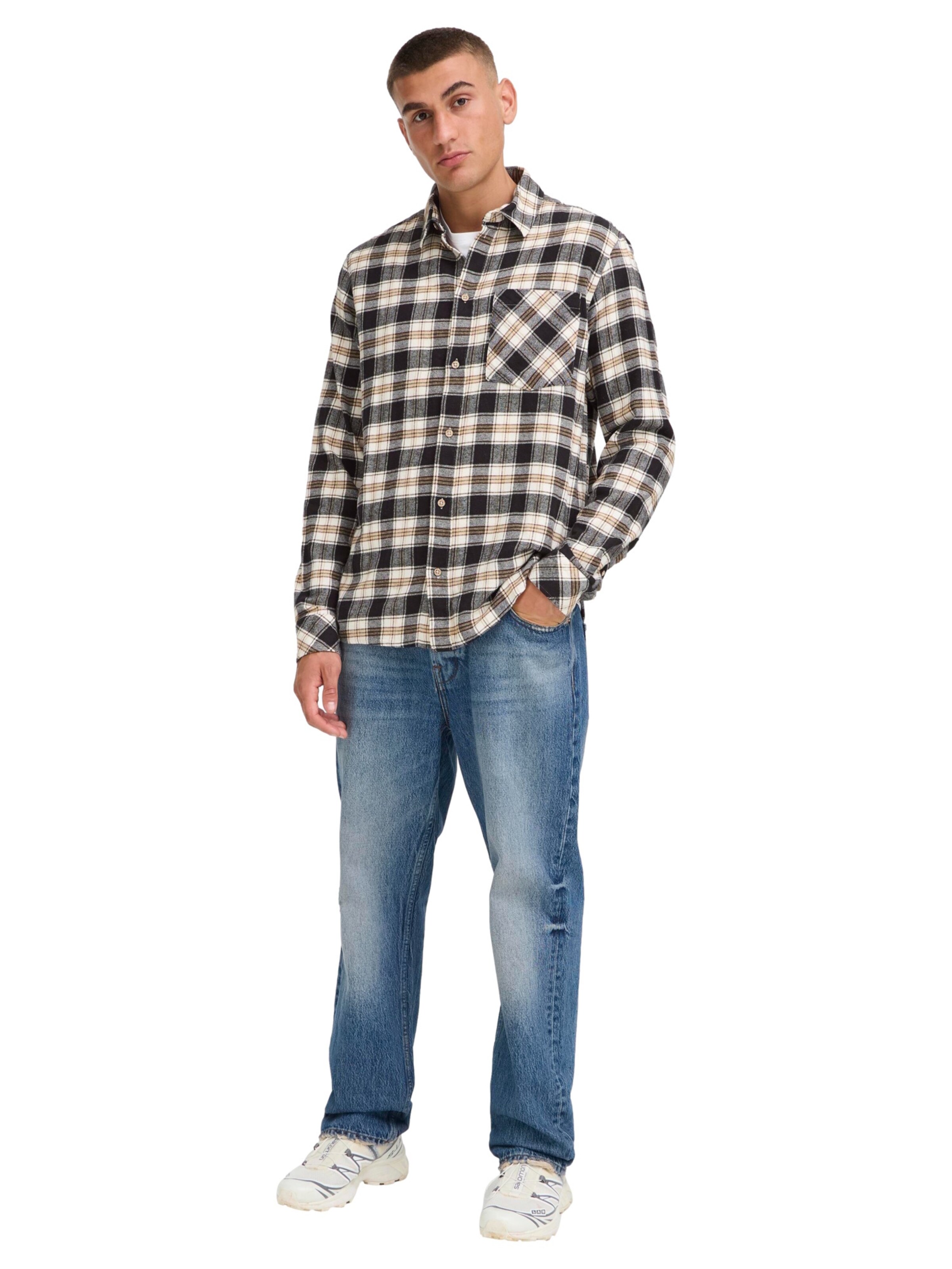 !Solid Regular Fit Hemd 'Steve' in Schwarz