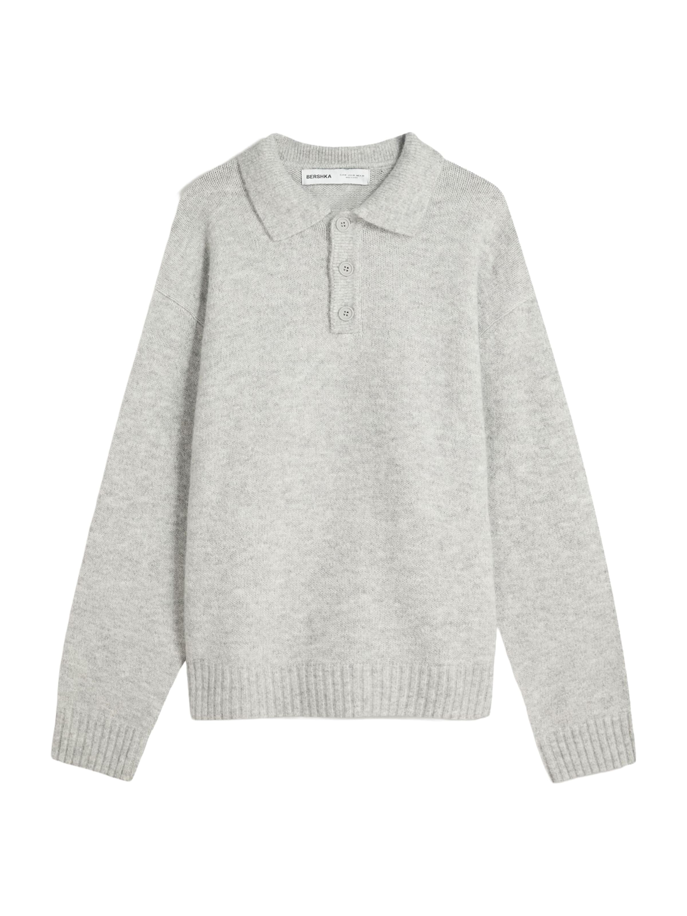 Bershka Sweater in Grey: front