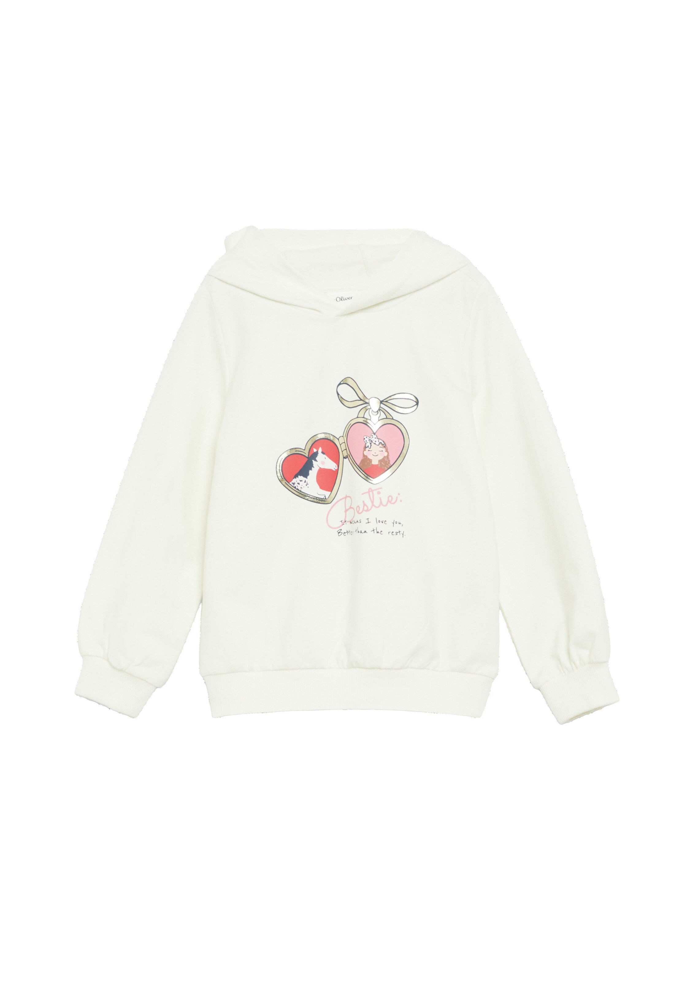 s.Oliver Sweatshirt in Beige: voorkant