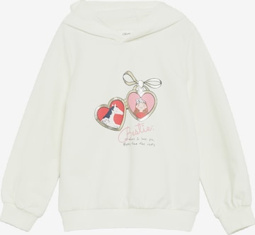 s.Oliver Sweatshirt in Beige: voorkant