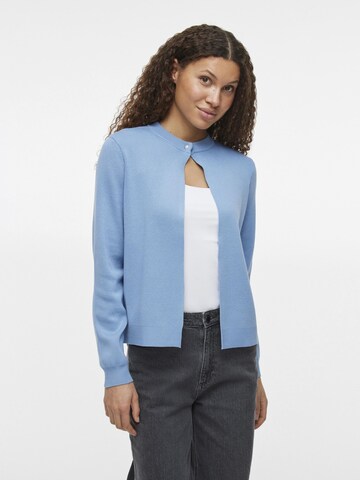 VILA Knit cardigan in Blue: front