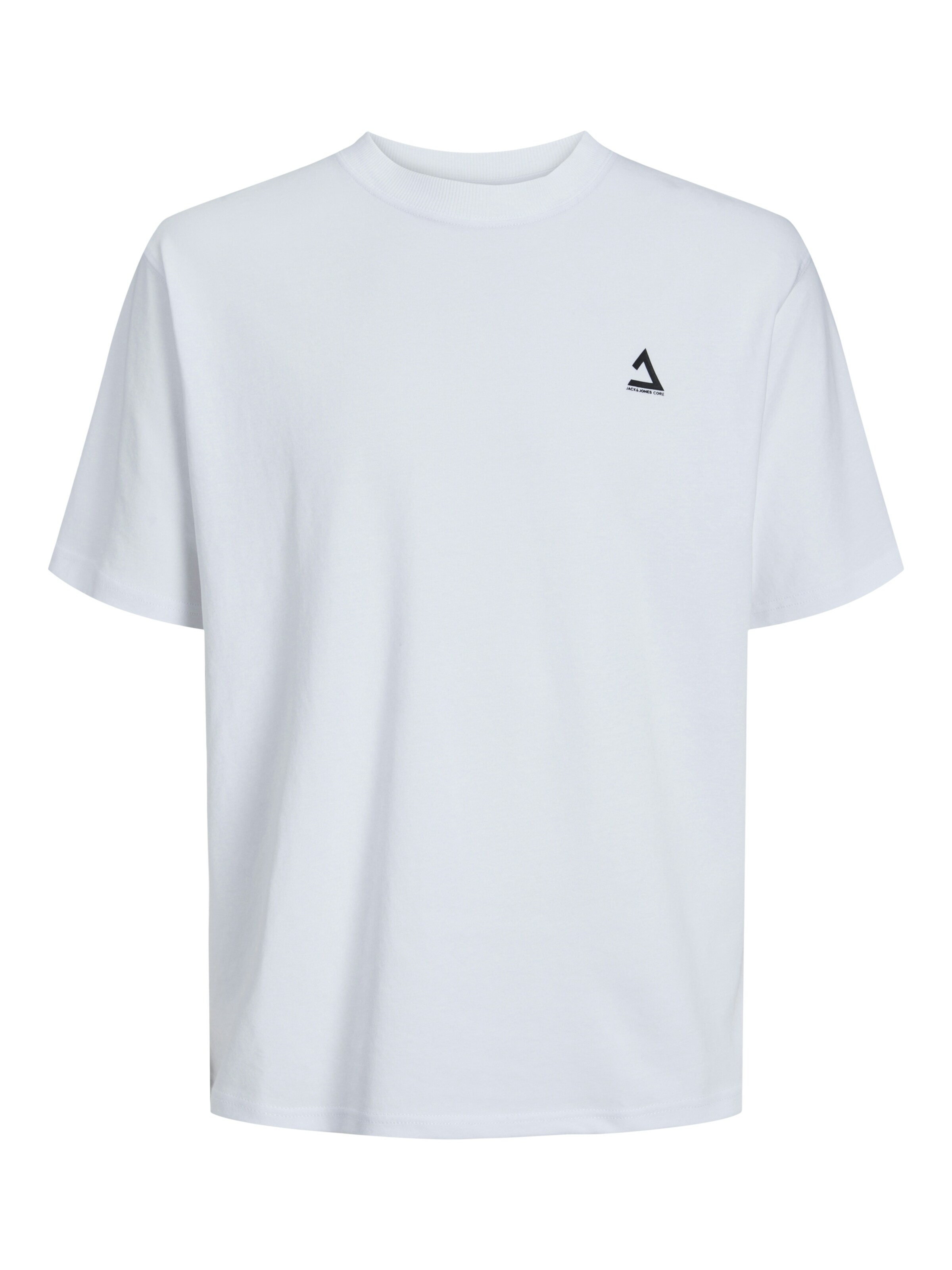 JACK & JONES Shirt 'JCOTriangle' in White: front