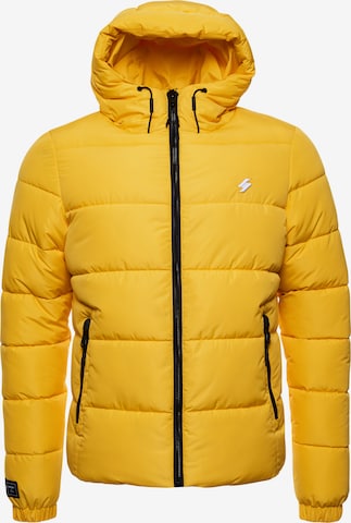 Superdry Winter Jacket in Yellow: front