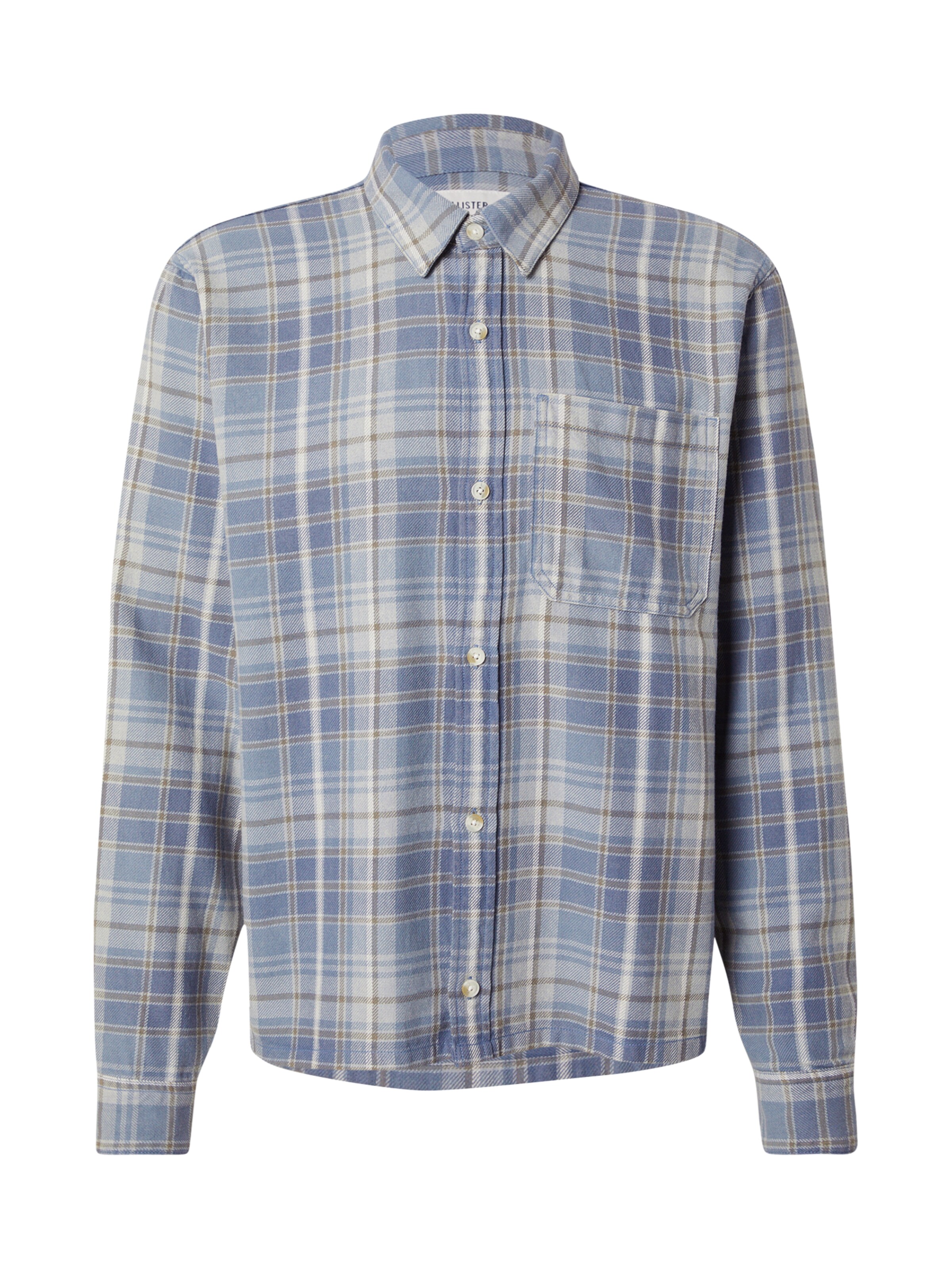 HOLLISTER Regular fit Button Up Shirt in Blue: front