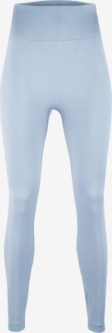 BeShaped Workout Pants 'Opschieten' in Blue: front