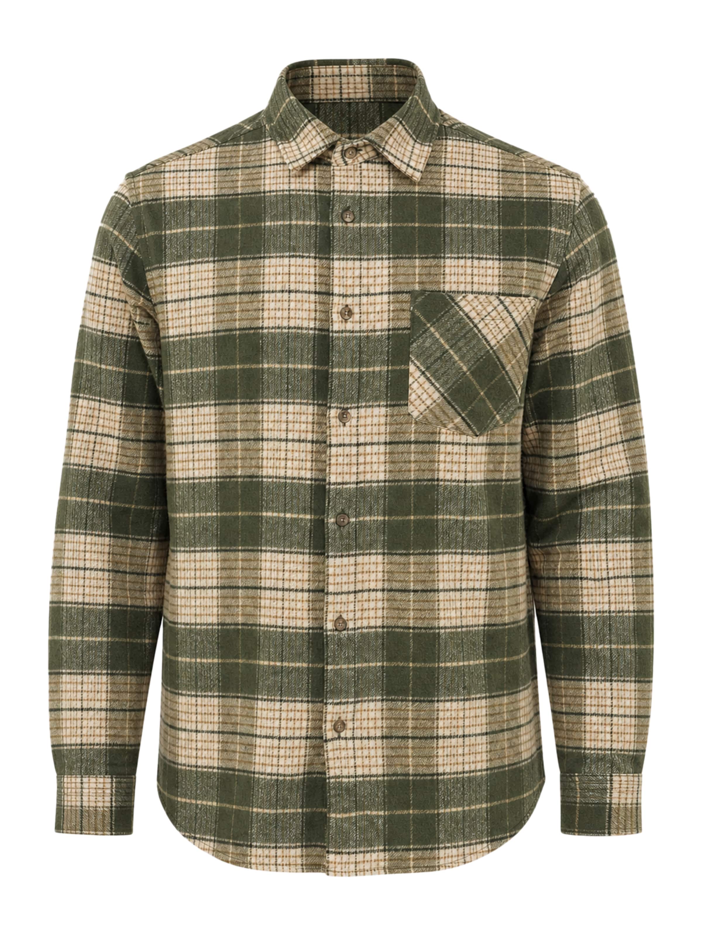 Regular fit Camicia di BRAVE SOUL in beige: frontale