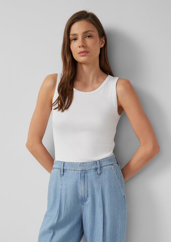 s.Oliver Top in Wit: voorkant