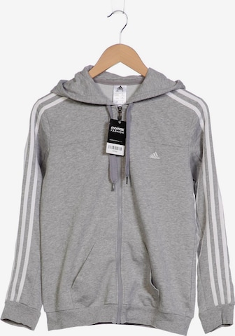 ADIDAS PERFORMANCE Sweatshirt & Zip-Up Hoodie in S in Grey: front