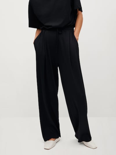 MANGO Hose in schwarz, Modelansicht