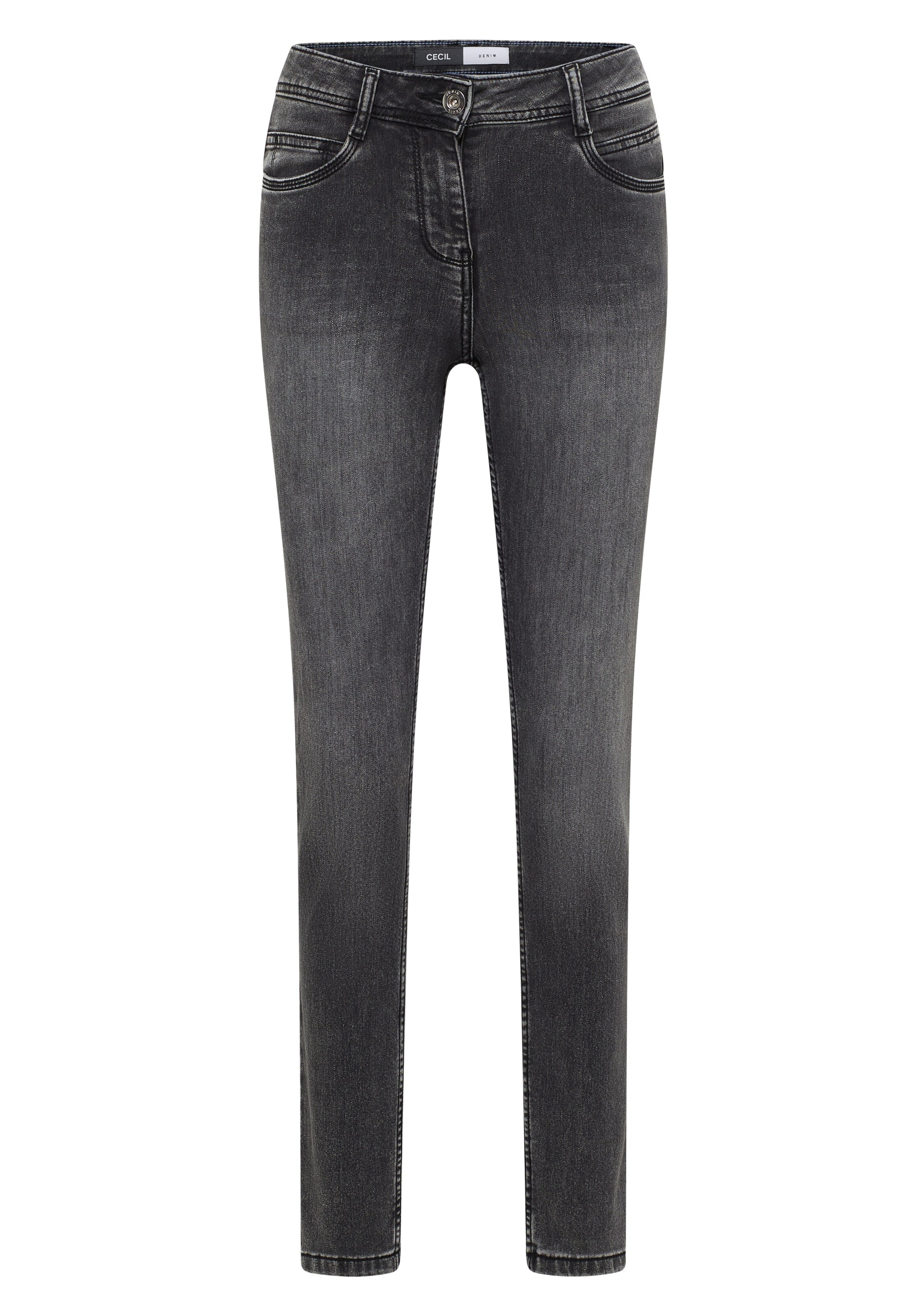 CECIL Regular Jeans in Grey: front