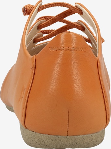 JOSEF SEIBEL Ballet Flats with Strap 'Fiona' in Orange