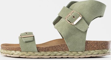 Bayton Sandals 'Dubbo' in Green: front