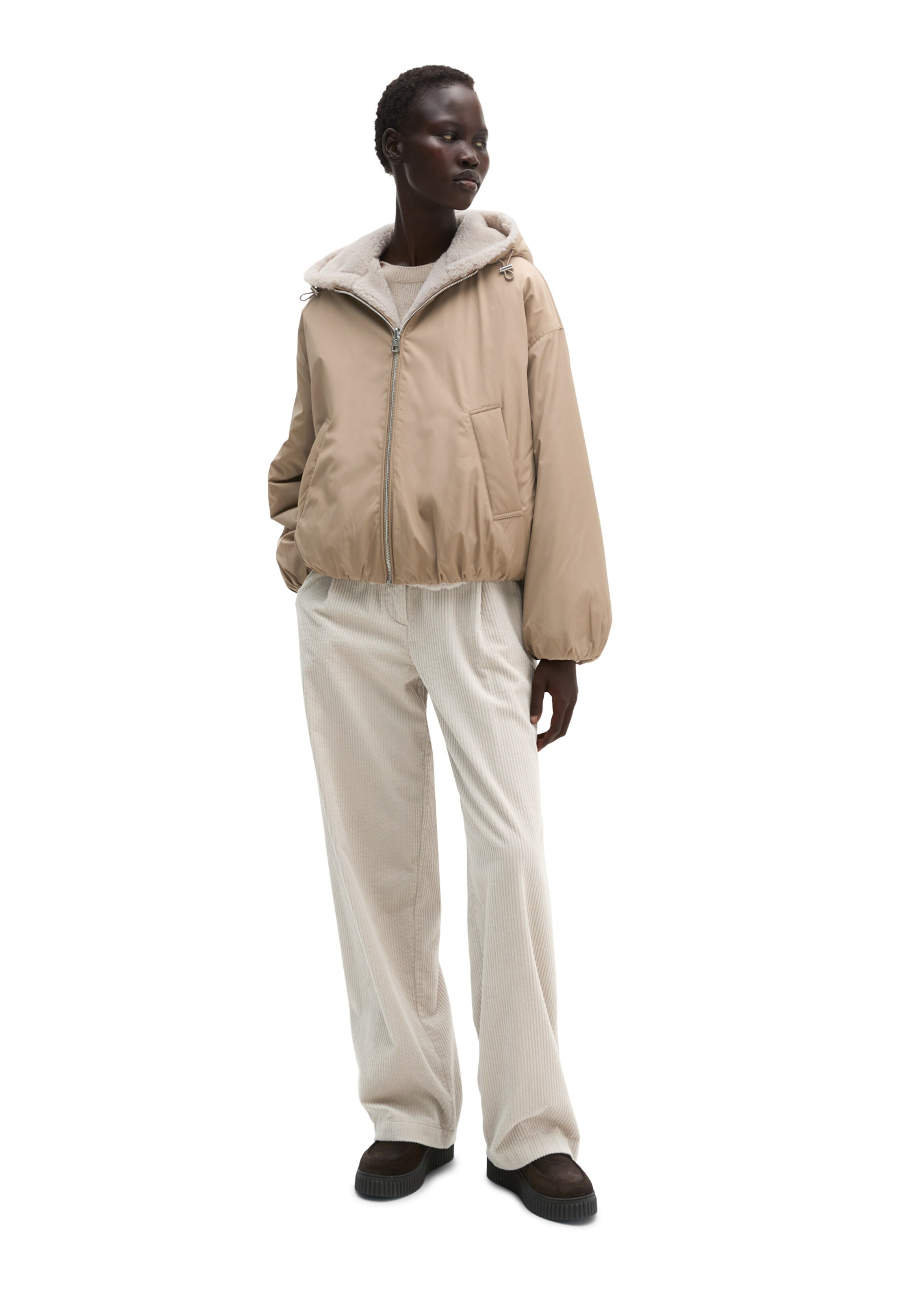 Marc O'Polo Tussenjas in Beige: voorkant