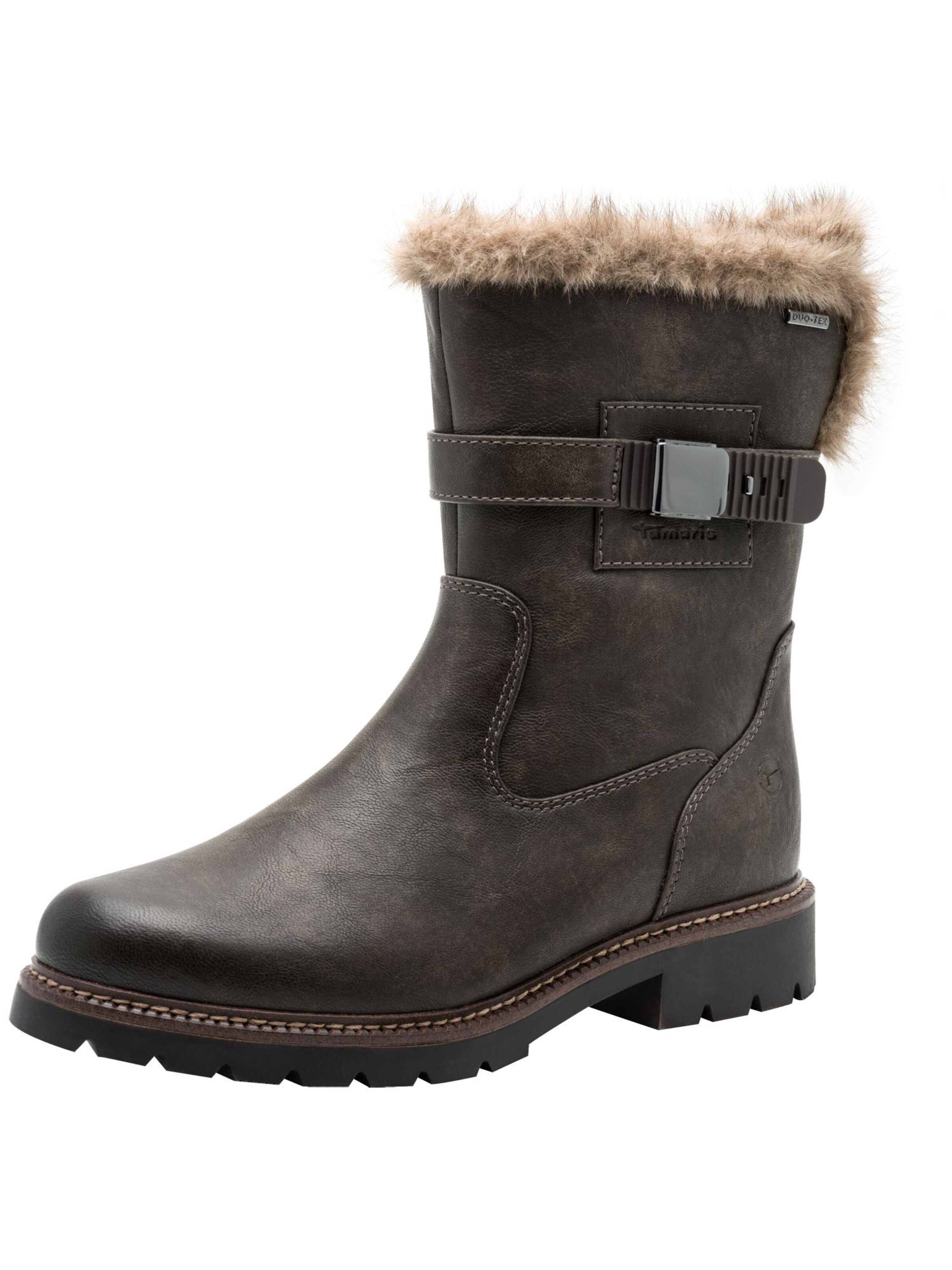 Bottines Tamaris en marron : devant