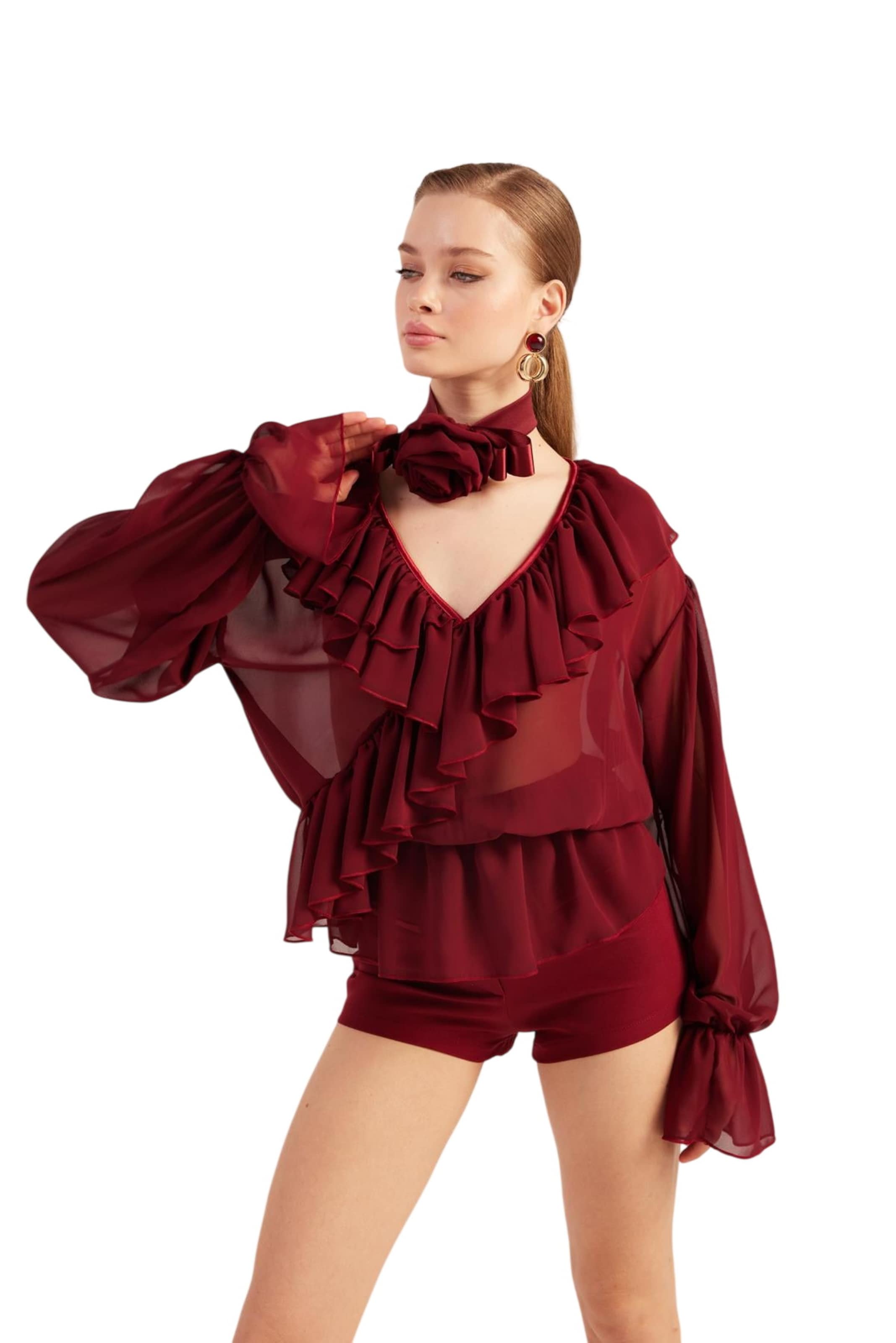 HOLLY LOLLY Bluse in Rot