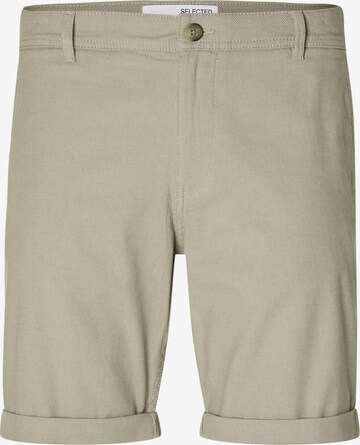 SELECTED HOMME Loose fit Chino Pants 'LUTON' in Beige: front