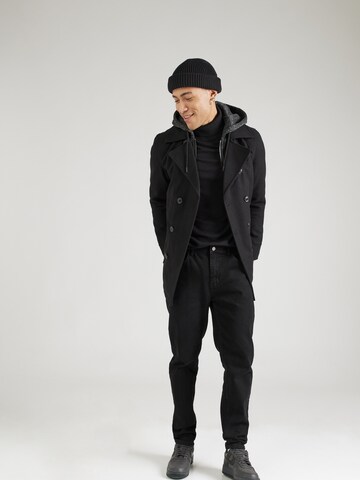 Manteau mi-saison 'Clifford' INDICODE JEANS en noir